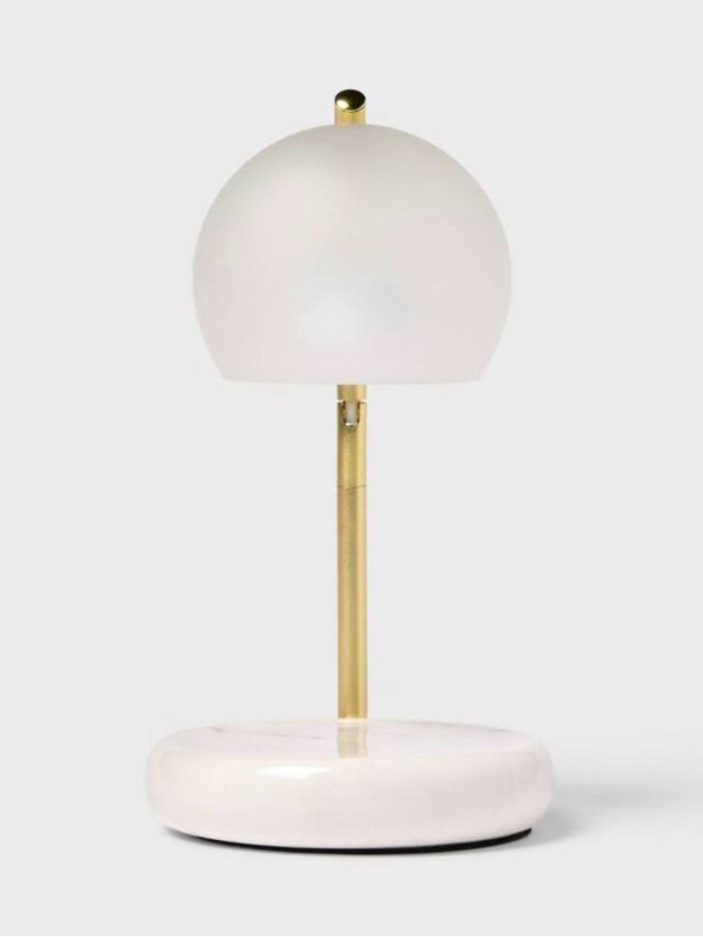Threshold White Marble and Gold Candle Warmer
